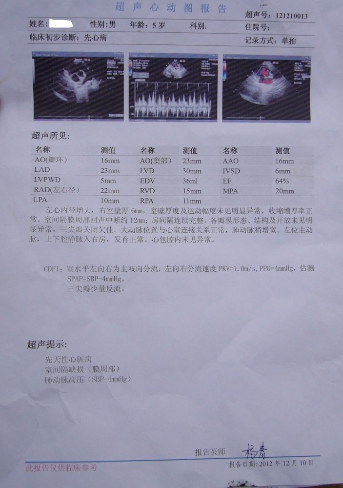2012年12月彩超